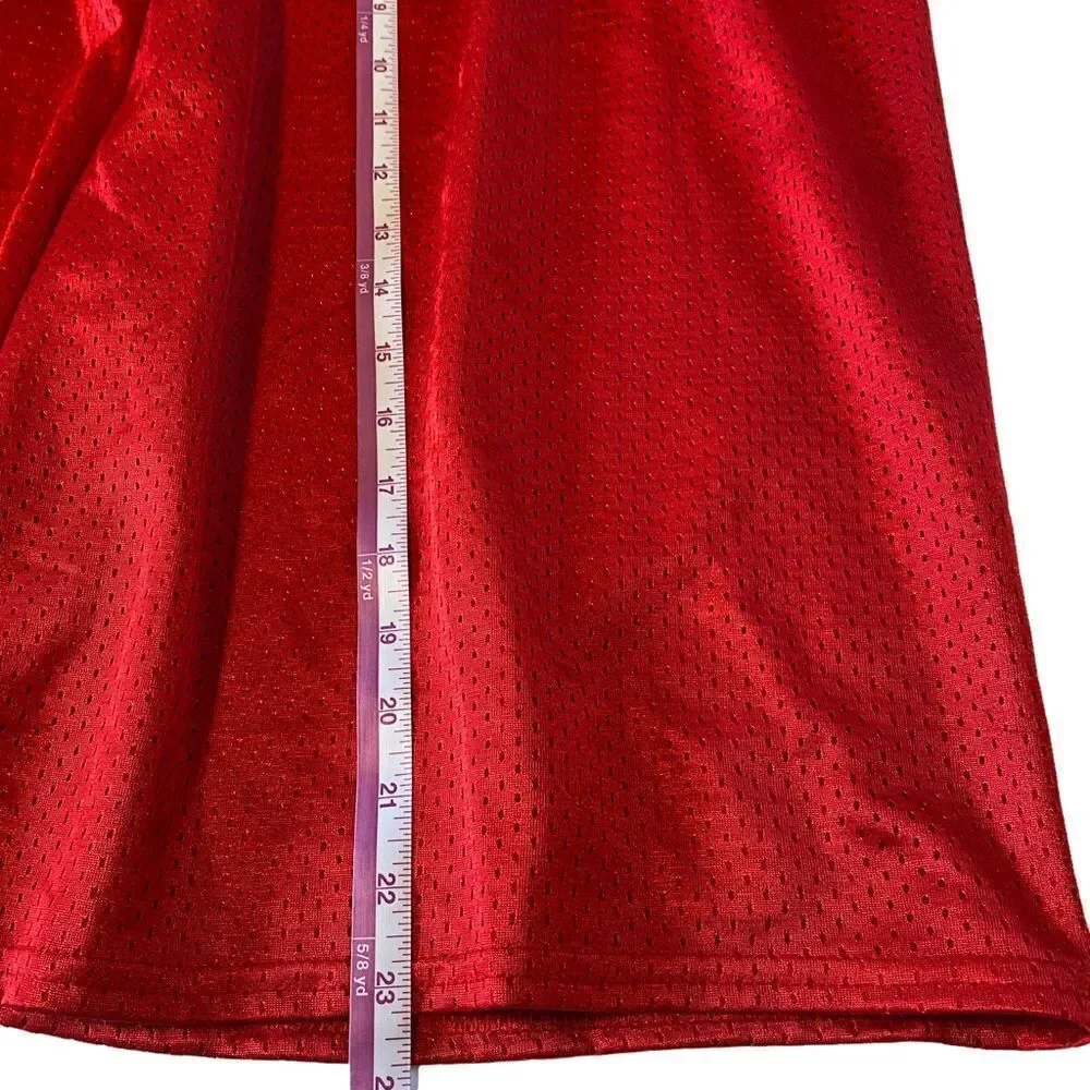 Dodger Athletic Shorts Mens‎ 2XL Red 434A Mesh Elastic Waist Sportswear
